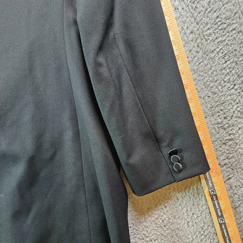 Linea Uomo 54L 2PC Tuxedo Men Pants 50 x 28 Wool‎ Black